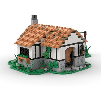 Small Medieval Cottage MOC Building Kit | Rustic Village Architecture - 5