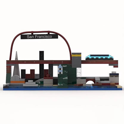 Small San Francisco Skyline MOC Building Kit | City Architecture Model - 1