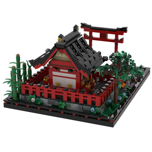 Small Shinto Shrine Building Kit | LEGO-Compatible MOC - 1