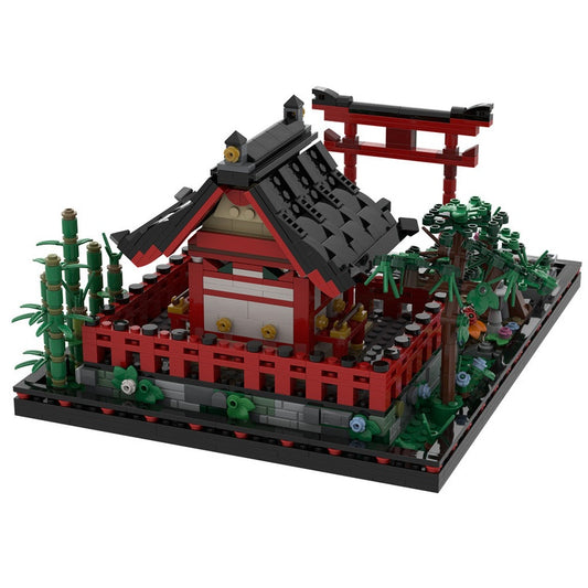 Small Shinto Shrine MOC Building Kit | Japanese Architecture Display Model - 1