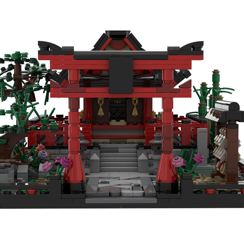 Small Shinto Shrine MOC Building Kit | Japanese Architecture Display Model - 5