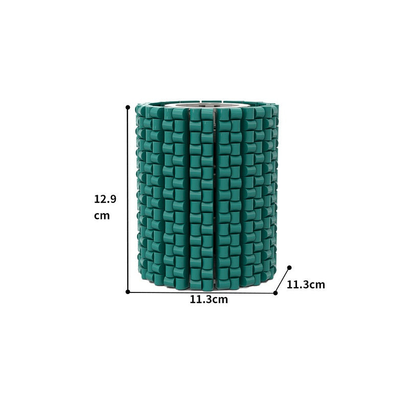 Small Turquoise Flower Vase MOC Building Kit | Floral Display Model - 4