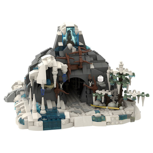 Snow Troll Cave Fantasy Mountain Building Kit | LEGO-Compatible MOC - 2