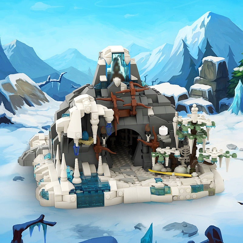 Snow Troll Cave Fantasy Mountain MOC Building Kit - 3