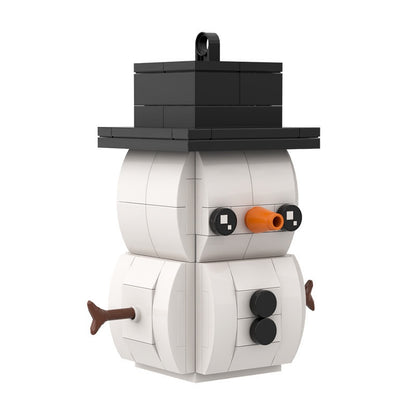 Snowman BrickHeadz Holiday Building Kit | LEGO-Compatible MOC - 1