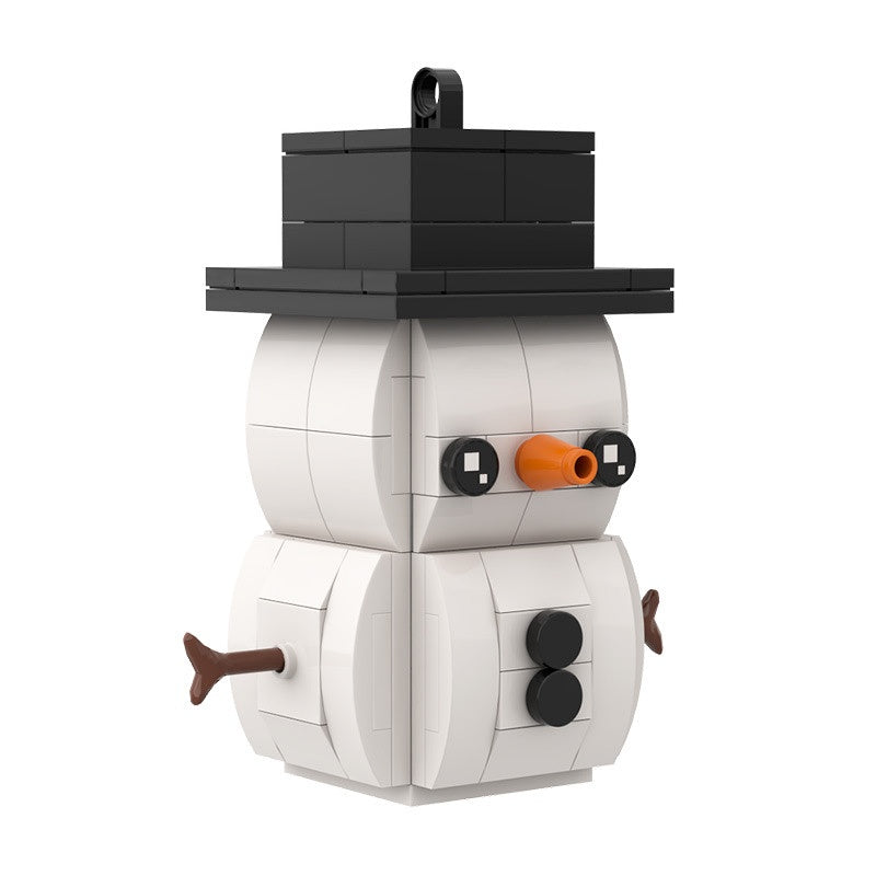 Snowman BrickHeadz Holiday Building Kit | LEGO-Compatible MOC - 3