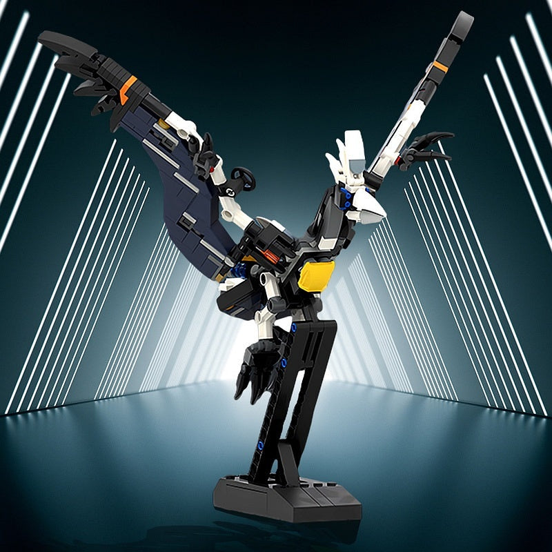 Solar Wing Flying Mecha Bird MOC Robotic Animal Building Kit - 3