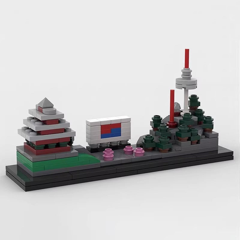 South Korea Skyline MOC Building Kit | Asian City Architecture Model - 5