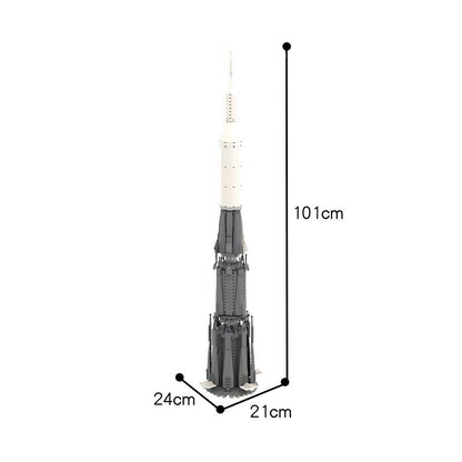 Soviet N1 Moon Rocket Building Kit | Saturn V Scale LEGO-Compatible MOC - 5