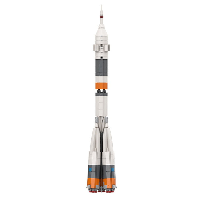 Soviet Space Rocket MOC Building Kit | Soyuz Inspired Launch Model - 2
