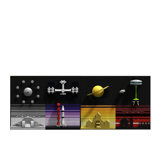 Space Exploration Postcards Building Kit | LEGO-Compatible MOC - 1
