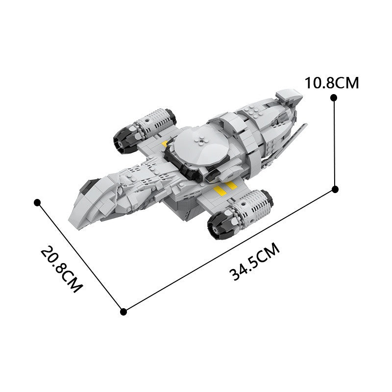 Space Western Firefly-Class Cargo Spaceship Building Kit | Compatible MOC - 2