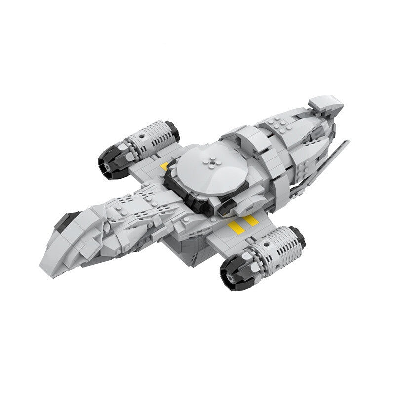 Space Western Firefly-Class Cargo Spaceship Building Kit | LEGO-Compatible MOC - 1