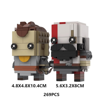 Spartan Father and Son Mythic Warriors Brickheadz Building Kit | LEGO-Compatible MOC - 3