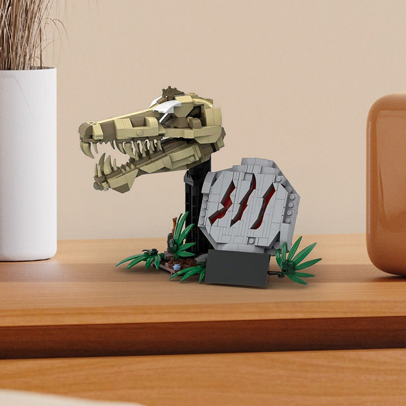 Spinosaurus Fossil MOC Building Kit | Dinosaur Skeleton Display Model - 2