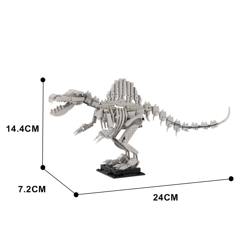 Spinosaurus Skeleton Building Kit | Dinosaur Fossils | LEGO-Compatible MOC - 4