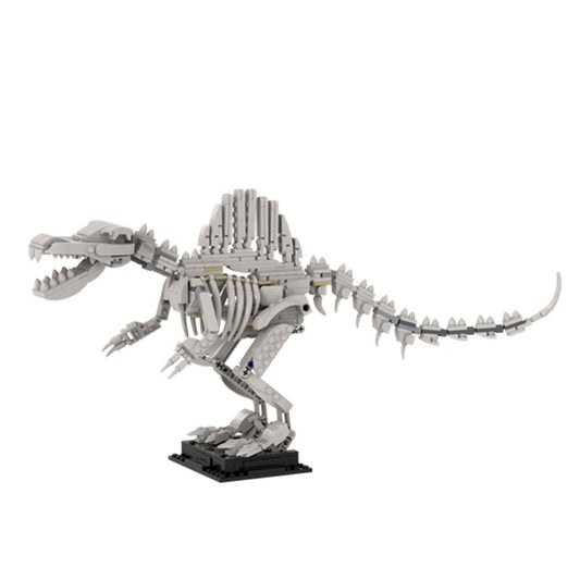 Spinosaurus Skeleton MOC Building Kit | Dinosaur Fossil Display Model - 1