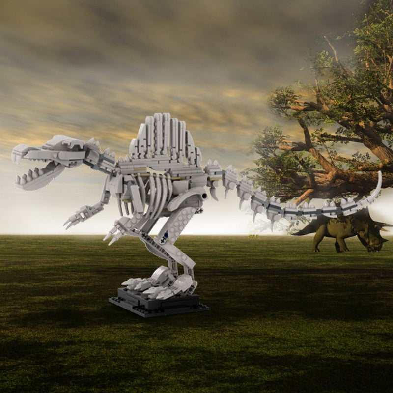 Spinosaurus Skeleton MOC Building Kit | Dinosaur Fossil Display Model - 2