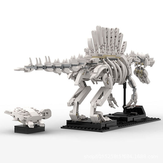 Spinosaurus Skeleton & Sea Turtle MOC Animal Model Building Kit - 1
