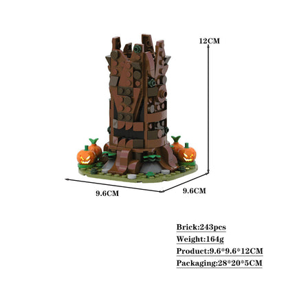 Spooky Dead Tree Building Kit | Halloween | LEGO-Compatible MOC - 2