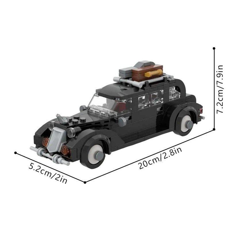 Spooky Mansion Cartoon Car MOC Building Kit | Fantasy Vehicle Model - 4