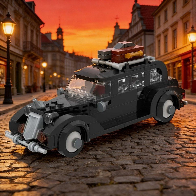 Spooky Mansion Cartoon Car MOC Building Kit | Fantasy Vehicle Model - 5