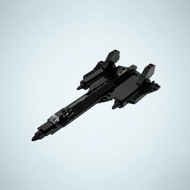 SR-71 Blackbird Micro Plane MOC Building Kit | Stealth Aircraft Model - 2