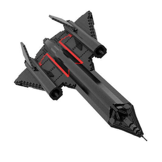 SR-71 Blackbird Recon Aircraft MOC Building Kit | Stealth Plane Model - 1
