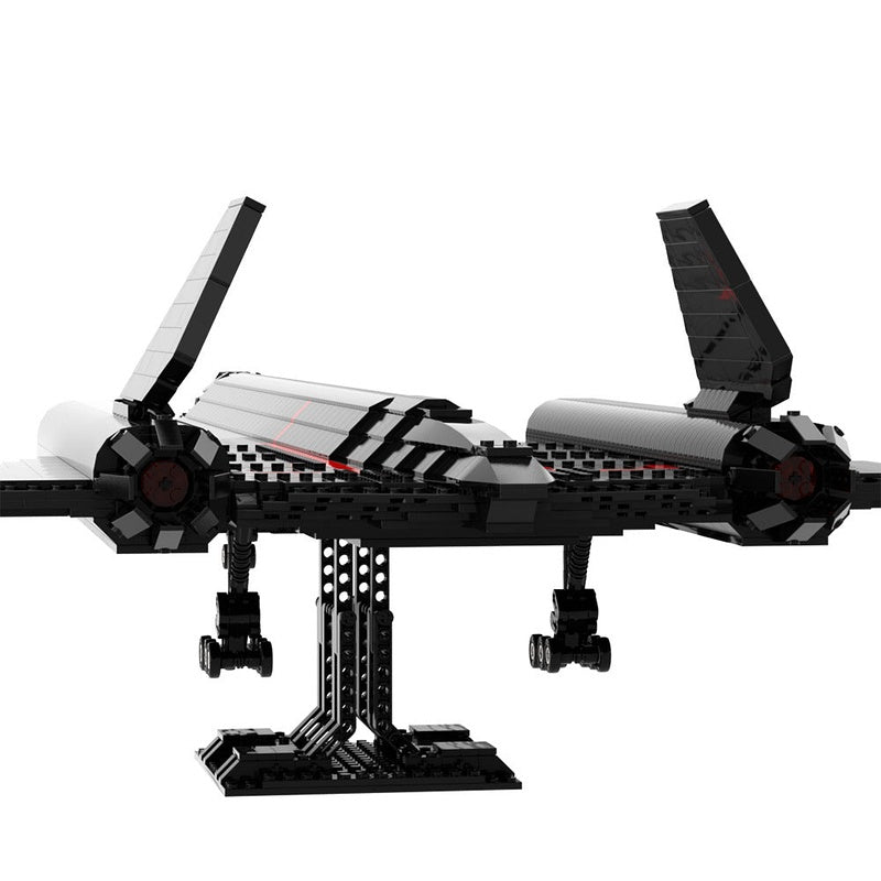 SR-71 Blackbird Recon Aircraft MOC Building Kit | Stealth Plane Model - 4