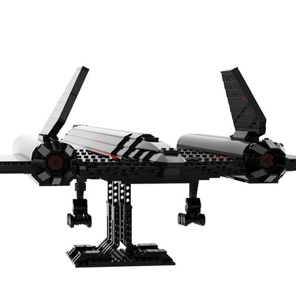 SR-71 Blackbird Recon Aircraft MOC Building Kit | Stealth Plane Model - 4