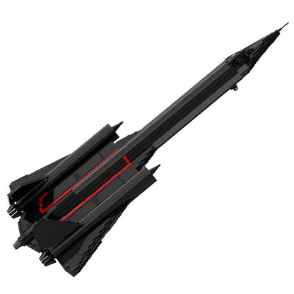 SR-71 Blackbird Recon Aircraft MOC Building Kit | Stealth Plane Model - 6