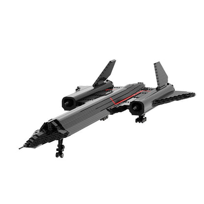 SR-71 Blackbird Recon Aircraft MOC Building Kit | Stealth Plane Model - 7
