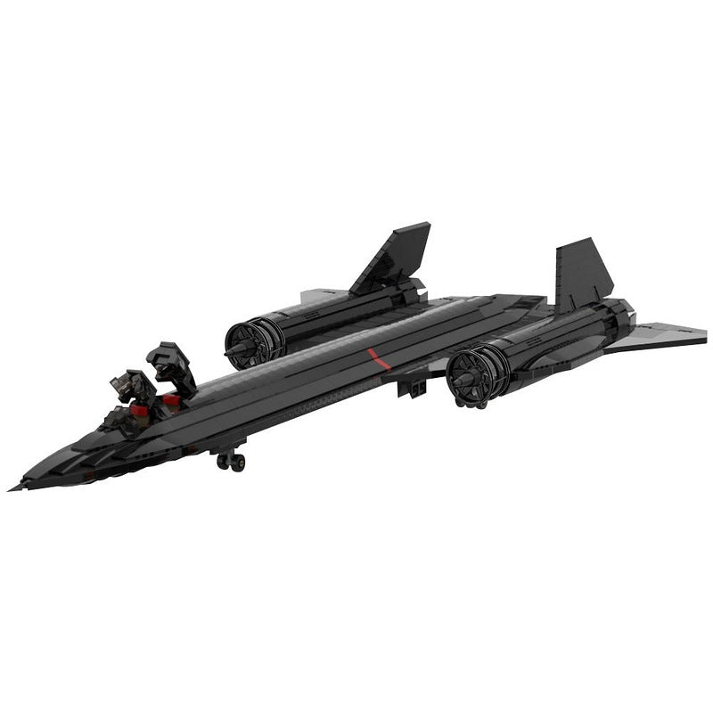 SR-71 Blackbird Recon Aircraft MOC Building Kit | Stealth Plane Model - 8