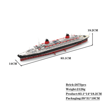 SS France Building Kit | LEGO-Compatible MOC - 4