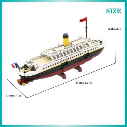 SS Nomadic Historic Ship MOC Building Kit | 816 Piece Display Model Set - 4