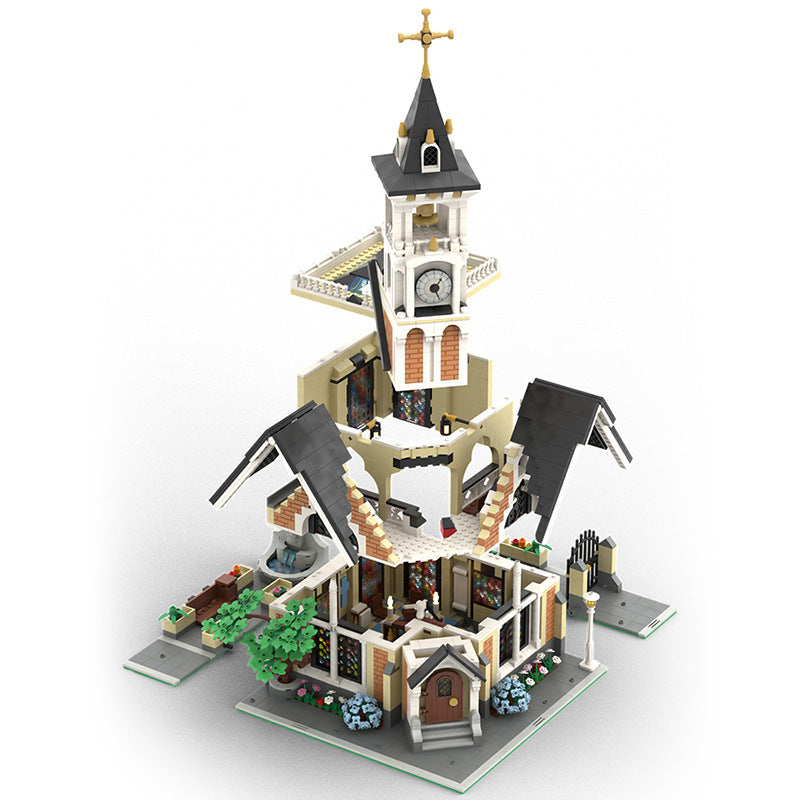 St. Joseph's Memorial Church Building Kit | LEGO-Compatible MOC - 2