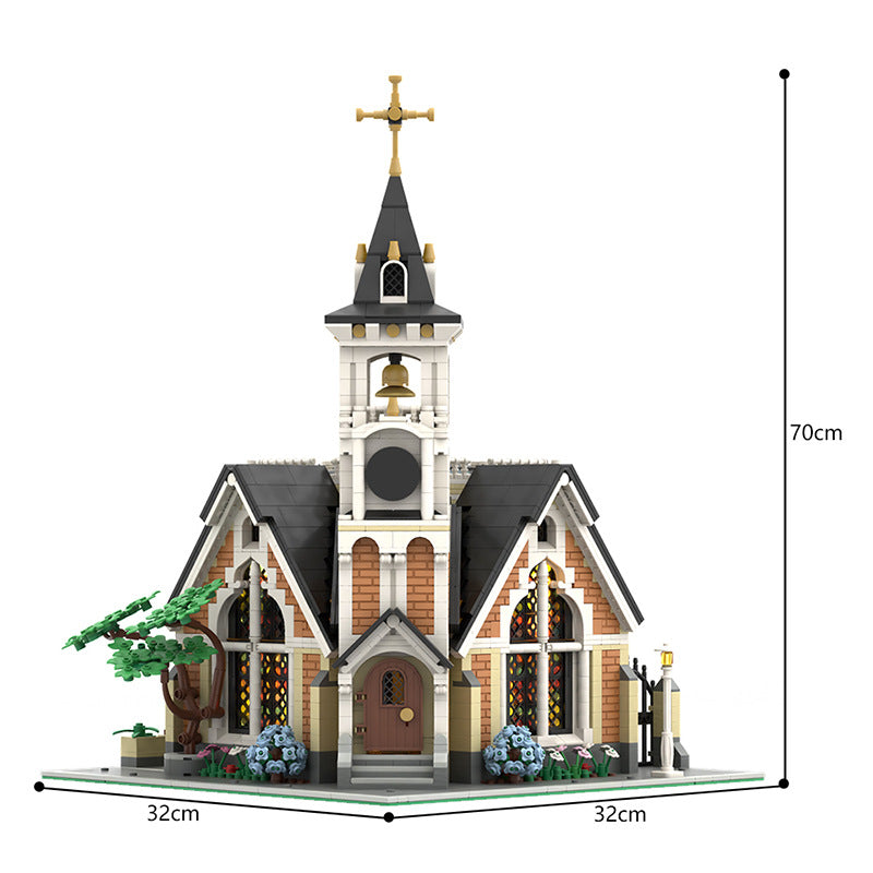 St. Joseph's Memorial Church Building Kit | LEGO-Compatible MOC - 5