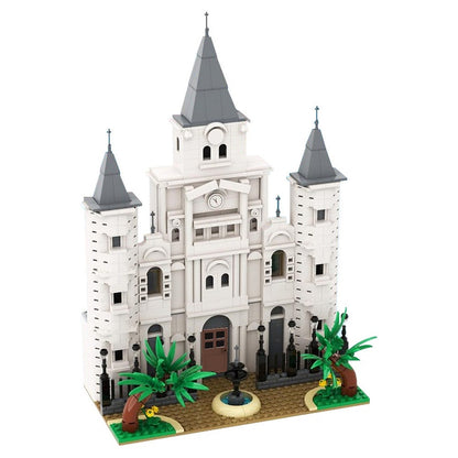 St. Louis Cathedral MOC Architecture Building Kit | Historic Church Model - 1