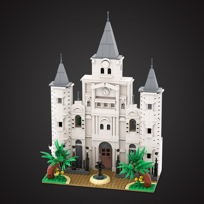St. Louis Cathedral MOC Architecture Building Kit | Historic Church Model - 2