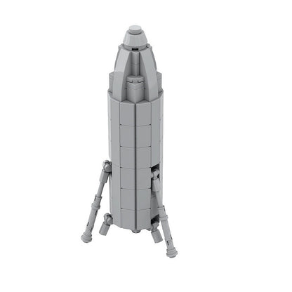 Starhopper MOC Rocket Building Kit | Futuristic Spacecraft Display Model - 1