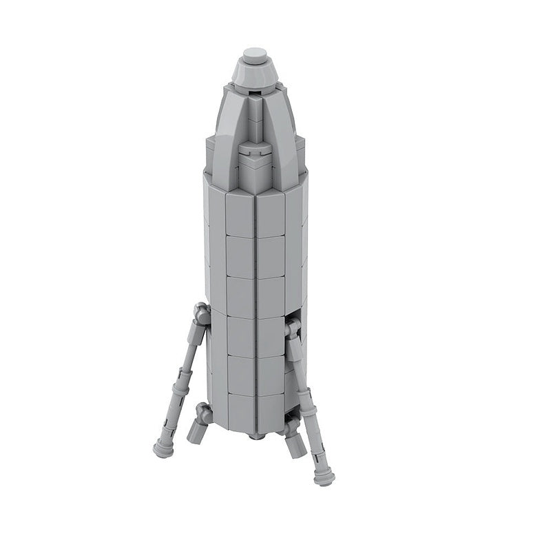 Starhopper MOC Rocket Building Kit | Futuristic Spacecraft Display Model - 2