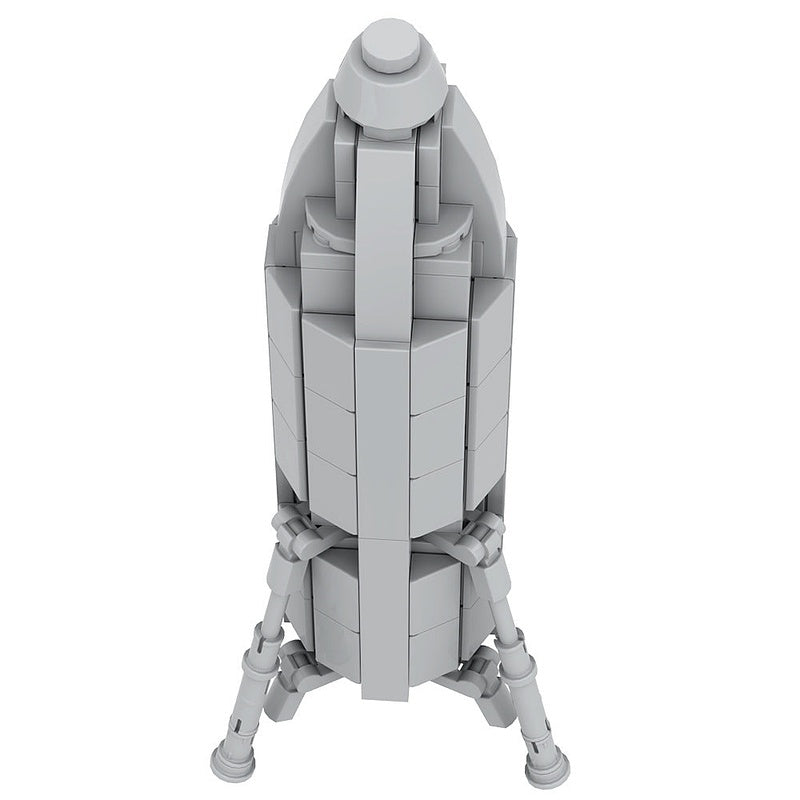 Starhopper MOC Rocket Building Kit | Futuristic Spacecraft Display Model - 3
