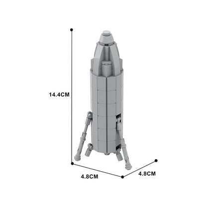 Starhopper MOC Rocket Building Kit | Futuristic Spacecraft Display Model - 4