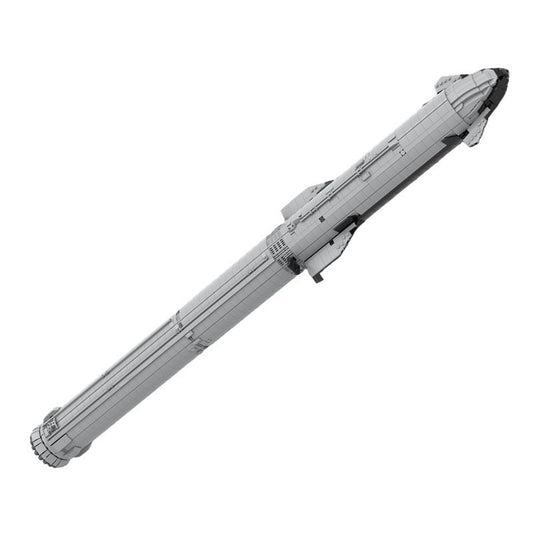 Starship Heavy Rocket MOC Building Kit | Futuristic Space Launch Model - 1