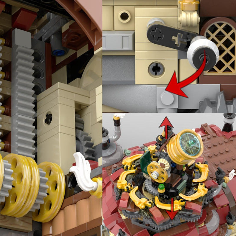 Steam Powered Science MOC Building Kit | Steampunk Laboratory Model - 3