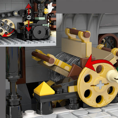 Steam Powered Science MOC Building Kit | Steampunk Laboratory Model - 4