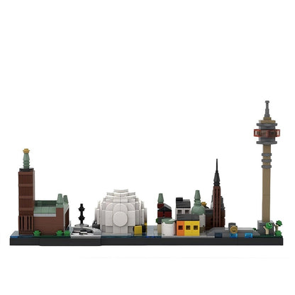 Stockholm City Skyline Building Kit | LEGO-Compatible MOC - 1