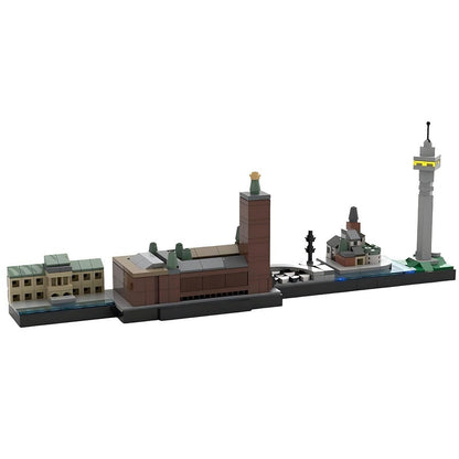 Stockholm City Skyline Building Kit | LEGO-Compatible MOC - 1