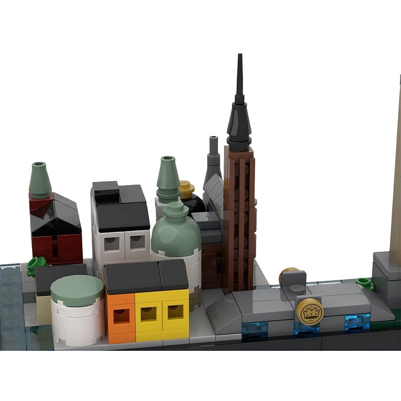 Stockholm City Skyline Building Kit | LEGO-Compatible MOC - 3