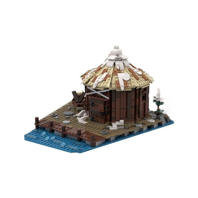 Storage Hut MOC Viking Village Expansion Building Kit - 1